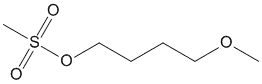 Molecular Structure of 823226-17-1 (1-Butanol, 4-methoxy-, methanesulfonate)
